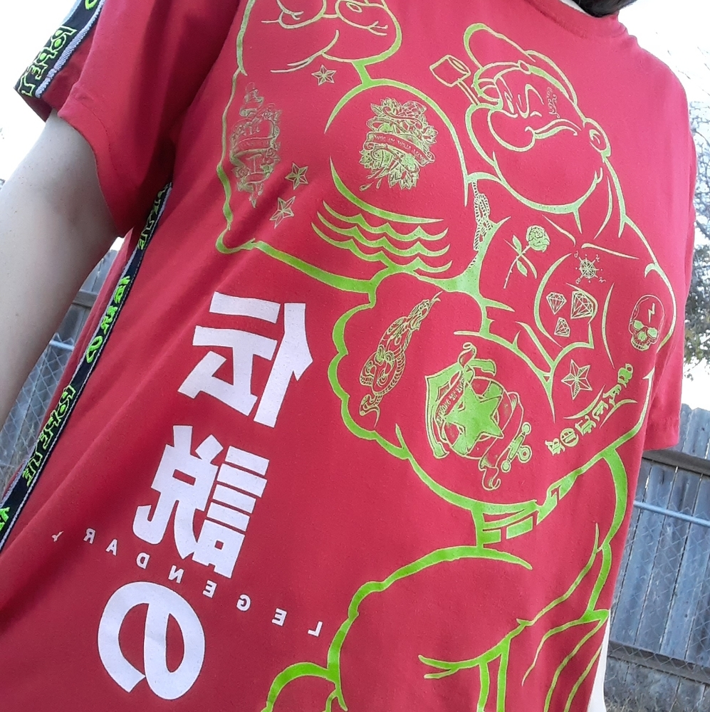 NWOT Popeye Lettering Tee - Picture 3 of 5